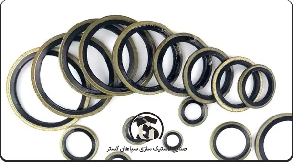 گسکت NBR با رینگ فلزی