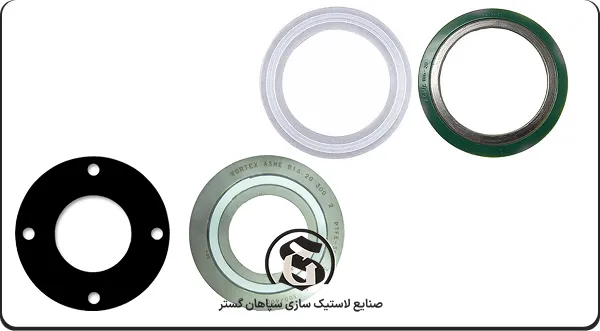 انواع گسکت لاستیکی کلمپی
